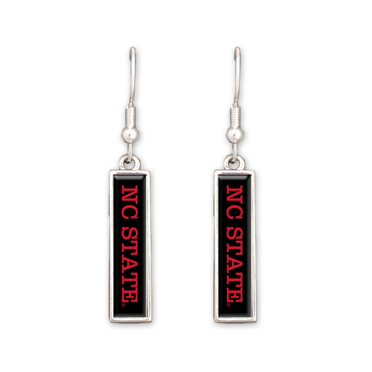Earrings Nameplate NC State - Black